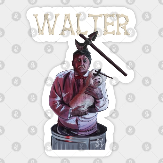 The Burbs: Walter is Trashed Sticker by 51Deesigns